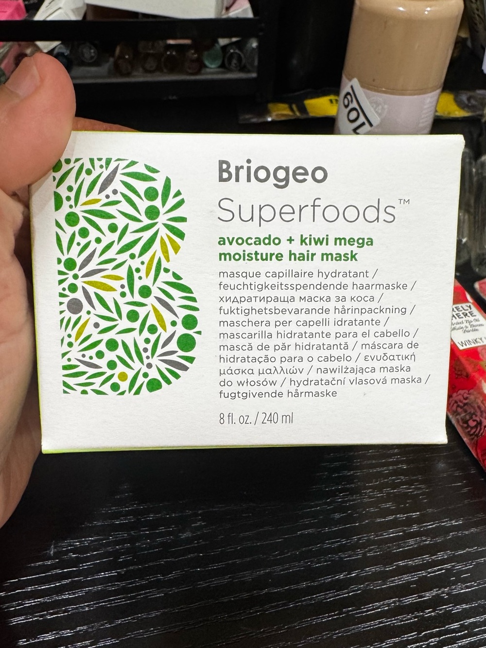 Briogeo Superfoods Avocado + Kiwi Mega Moisture Hair Mask - Green and White